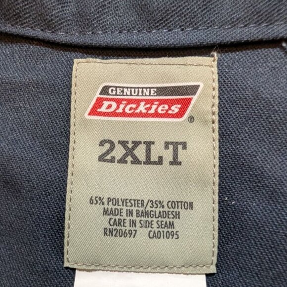 Dickies Coverall Long Sleeve Navy Workwear Utility Uniform Men's 2XL Tall XXLT - Picture 5 of 10